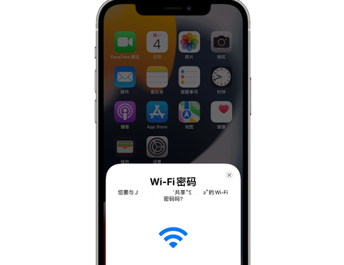 兰洋镇苹果15维修店分享iPhone15如何共享Wi-Fi密码 